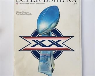 Super Bowl XX brochure