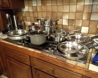 Pots pans and cookware