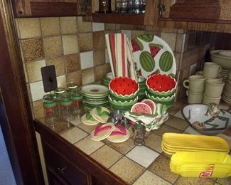 Watermelon serving pieces