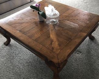 Rustic wood coffee table 