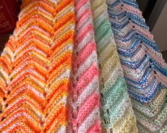Vintage Crochet/Knit scarves