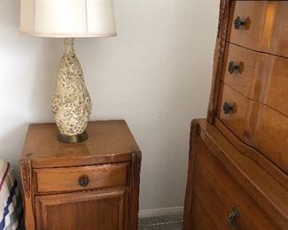 Mid Century lamps and Bedside tables