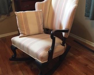 antique reupolstered rocker