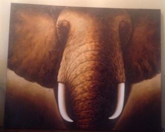 Beautiful canvas elephant picture