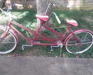 Vintage two-seater bike