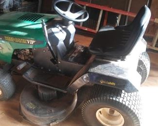 14.5 Hp  weed eater VIP riding lawn mower with attachments
