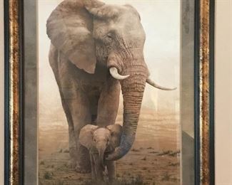 Large Elephant Art 45.5 l x 36 w