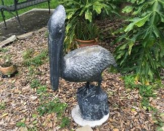 Concrete Pelican statue