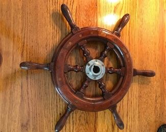 Soild Wood Ships wheel