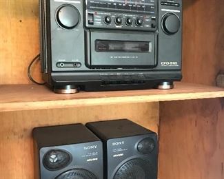 Sony plus we have some Bose speakers I will ad photos of