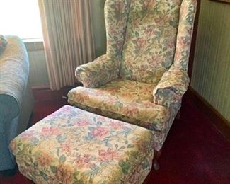 Nice arm chair with ottoman