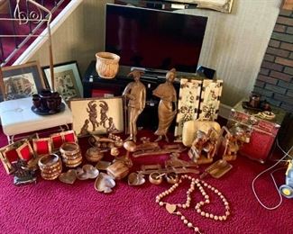 Lots of unique and hand carved items. Most from the Philippines.