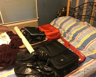Luggage. Suitcases and purses