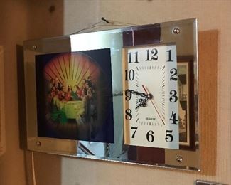 Electric religious clock