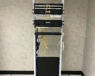 Homaco, Inc. cable management rack w/accessories.