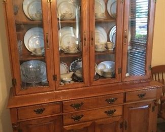 Maple china cabinet