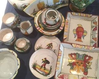Hand painted Peruvian dishes