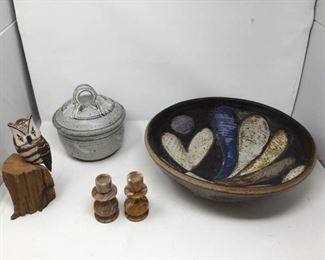 Earthenware Pottery and Owl https://ctbids.com/#!/description/share/194140