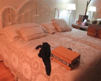 $ 50.00 IRON KING SIZE HEADBOARD ONLY, $50.00