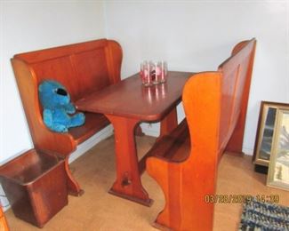 $150.00 TABLE WITH 2 BENCHES $150.00