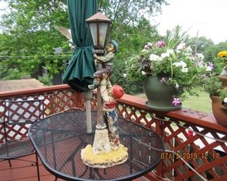 $175.00 VINTAGE AND ADORABLE POLE LIGHT WORKS, CHIPPY PAINT, ASKING $175,00