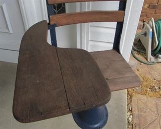 $45.00 SCHOOL DESK ON BASE, ASKING $45.00