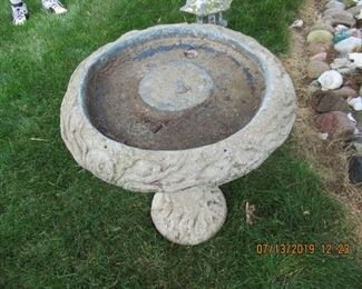 $50.00 BIRD BATH FOREST OR TREE SCENE ASKING $50.00