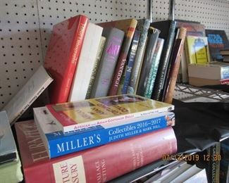 OUR BOOKS COVER A VERY LARGE AREA OF THE WALL, LEATHER, FIRST PRINTING, ANTIQUE, COLLECTIBLE PRICING BOOKS, BOOKS ON FAMOUS ARTISTS, CHILDREN BOOKS, MANY MANY MORE PRICING WELL, COME AND SEE