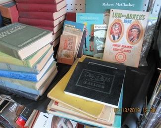 OUR BOOKS COVER A VERY LARGE AREA OF THE WALL, LEATHER, FIRST PRINTING, ANTIQUE, COLLECTIBLE PRICING BOOKS, BOOKS ON FAMOUS ARTISTS, CHILDREN BOOKS, MANY MANY MORE PRICING WELL, COME AND SEE