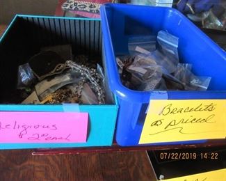 BRACELETS AND ROSARY, RELIGIOUS ITEMS
