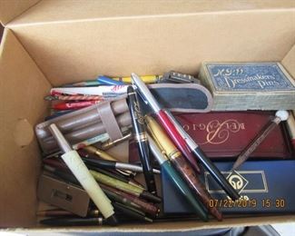 INK PENS, PENCILS, NIBS ETC