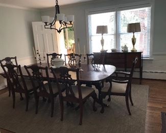 Baker Dining room table and chairs. 