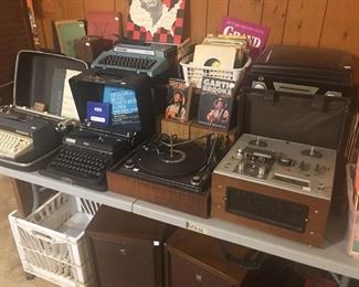 Vintage Audio and Typewriters