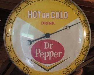 Old Dr. Pepper Advertising Thermometer