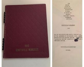 1953 First Annual/Year Book from Huntsville Elementary