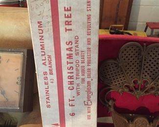 Vintage Six Foot Aluminum Christmas Tree