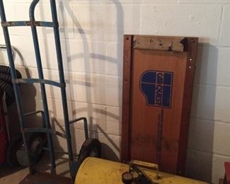 Air Tank, Hand Truck, Creeper