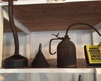 Oil Can and Funnels