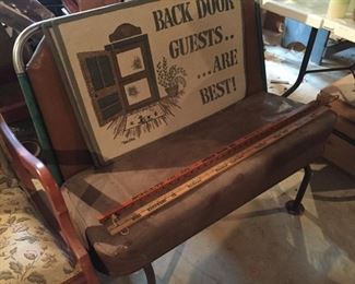 Advertising Yard Sticks, Bench