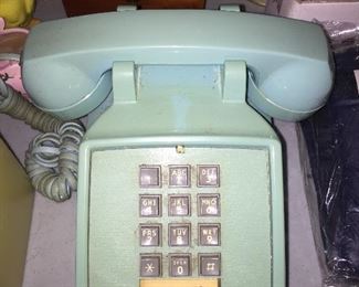 Vintage Carolina Blue Telephone
