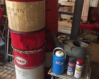 Esso Gear Oil Barrels