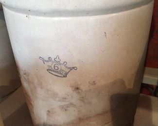 6 Gallon Stoneware Crock 