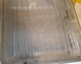 GE Glass Refrigerator Dish
