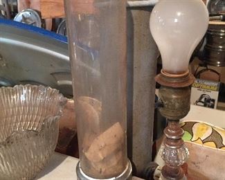 Vintage Glass Cup Dispenser