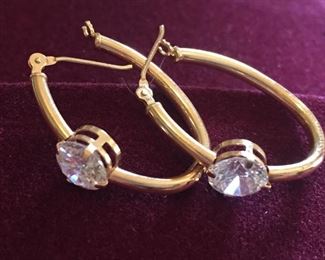 Assorted 14 K Gold Earrings