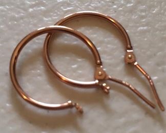 14K Gold Hoop Earrings