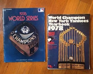 N.Y. Yankees 1978 World Series Yearbooks