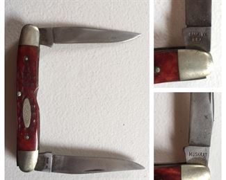 Case XX Muskrat Pocket Knife(Red Bone)
