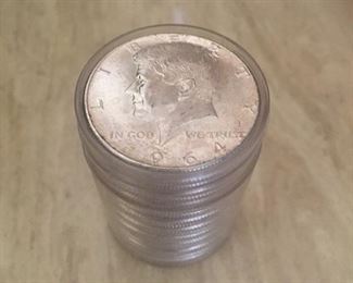 1964 Unc. Kennedy Half  Dollars