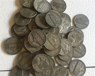 War Time Silver Nickels